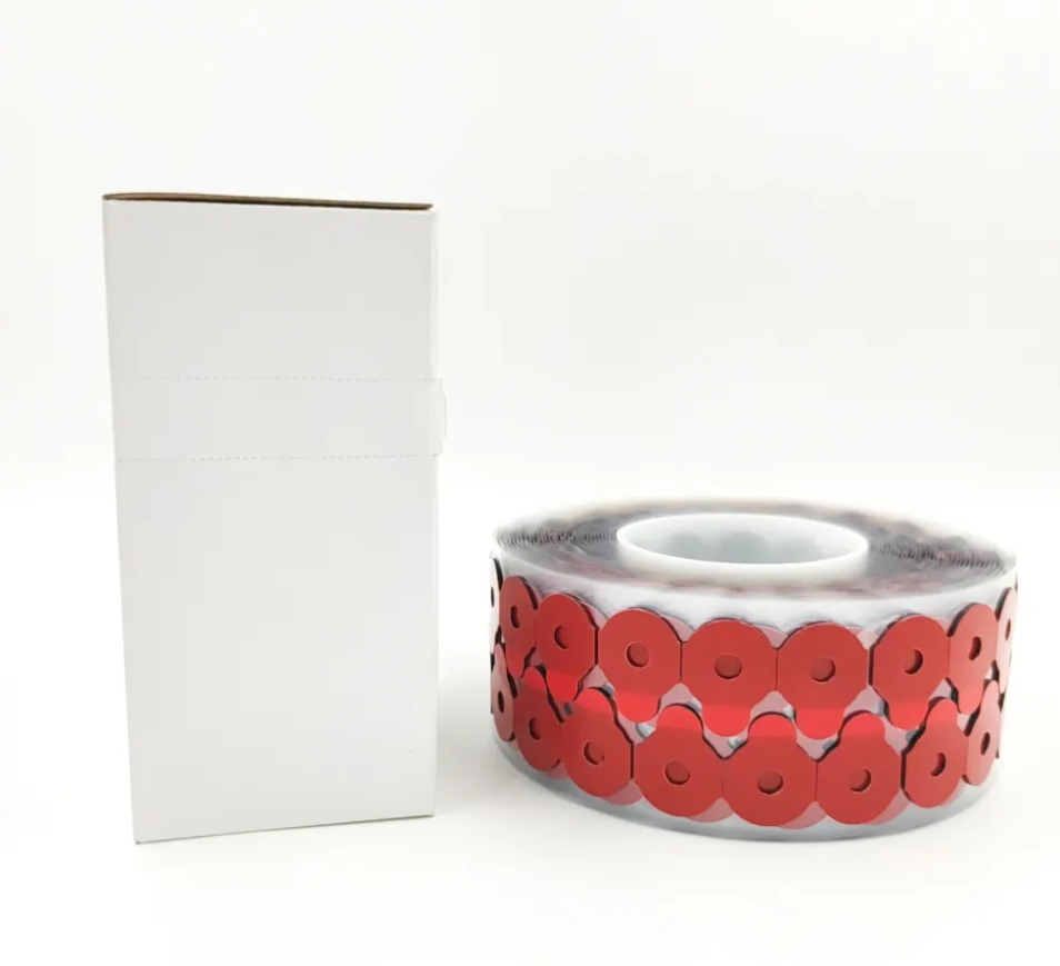 High Quality 24*30mm Blocking Pads for Super Hydrophobic Optical Lenses Red Lens Edging Pads for Lens Grinding Wholesale