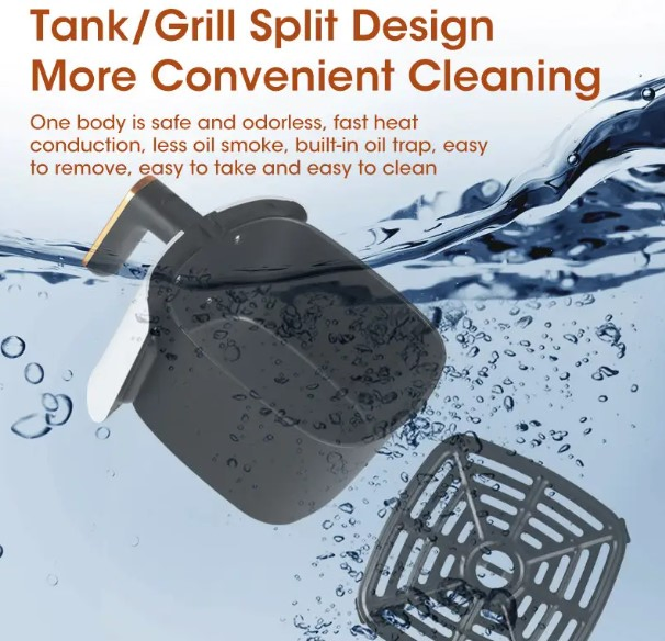 110V-240V Oil-Free Household 4L Multi-Function Electric French Fries Air Fryer Machine