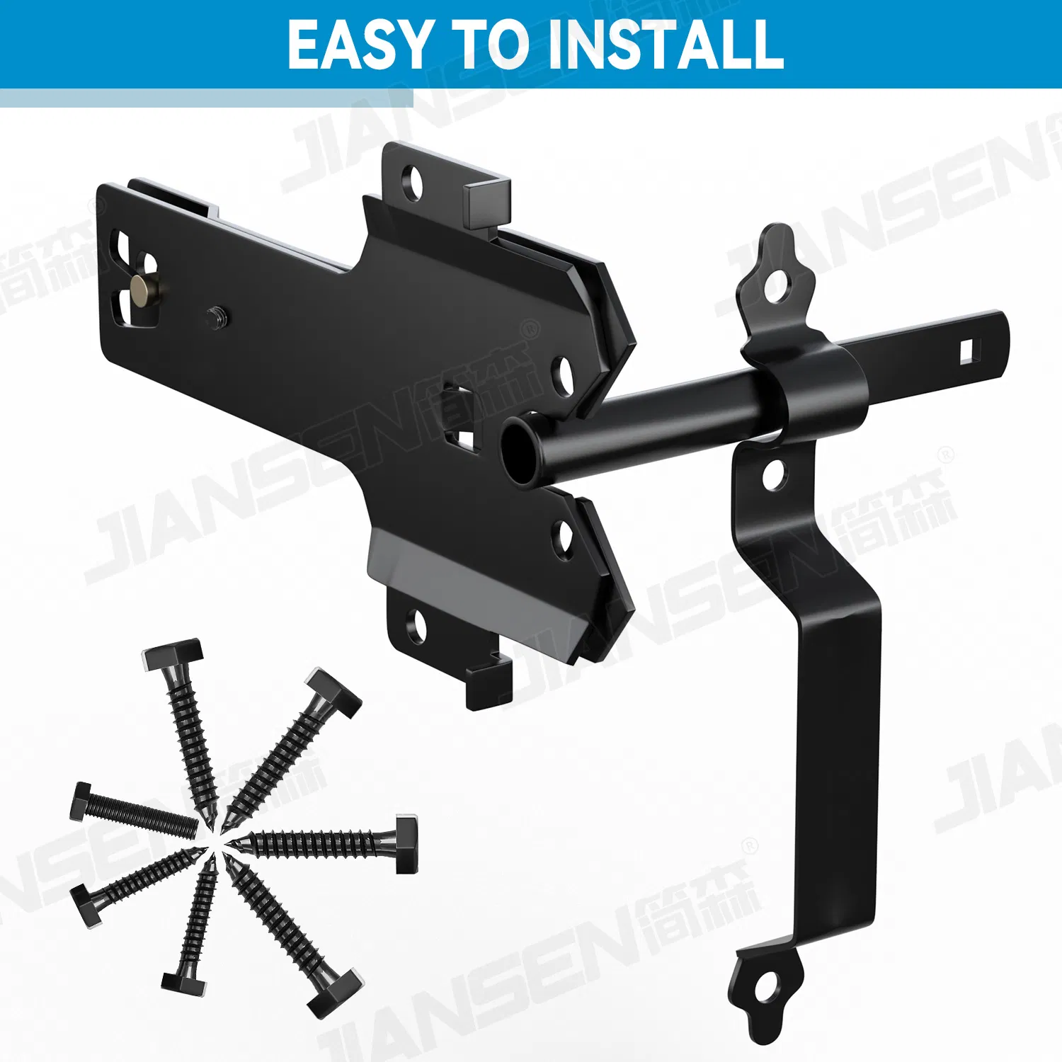 OEM Heavy Duty Wood Fence Gate Hinge Latch Metal Kit