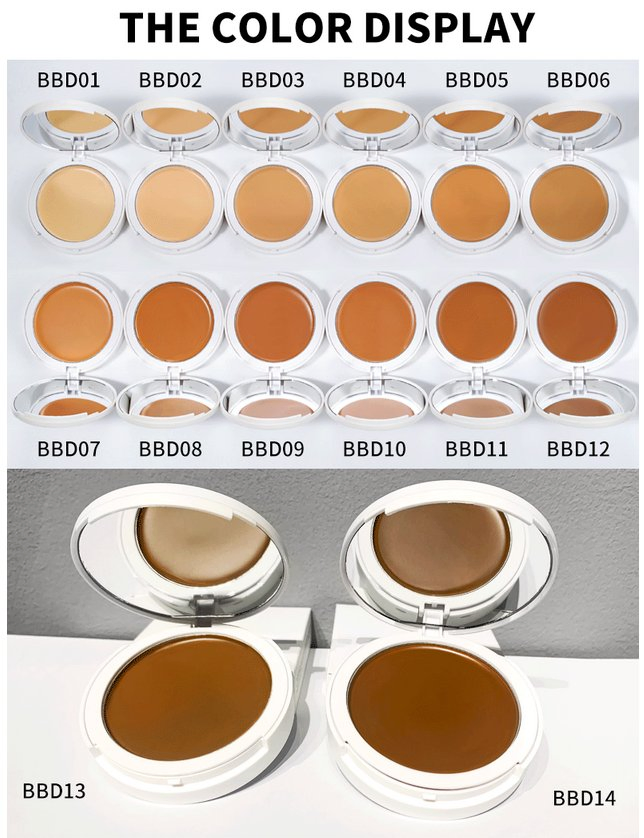 14 Colors Round Container Concealer Waterproof High Quality Long Lasting Face Makeup Product Skin-Friendly OEM Logo Wholesale Concealer