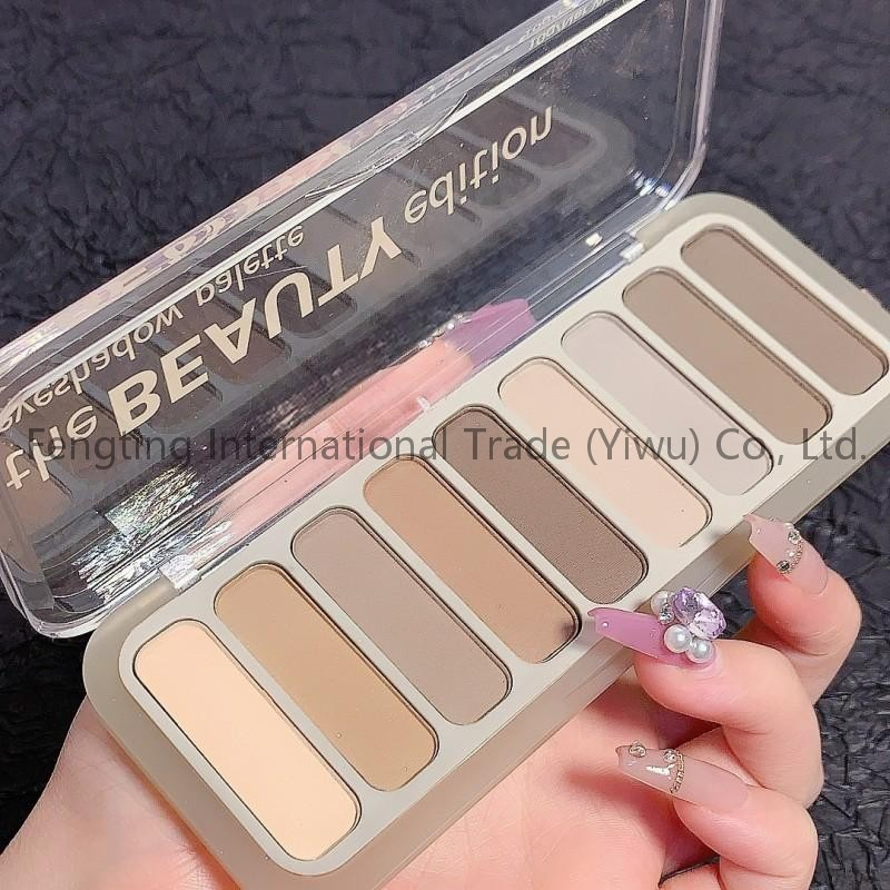 Custom Logo 9-Color Eye Shadow Makeup Tray Private Label Pearl Flash Matte Delicate Trays New Year Gift Sets