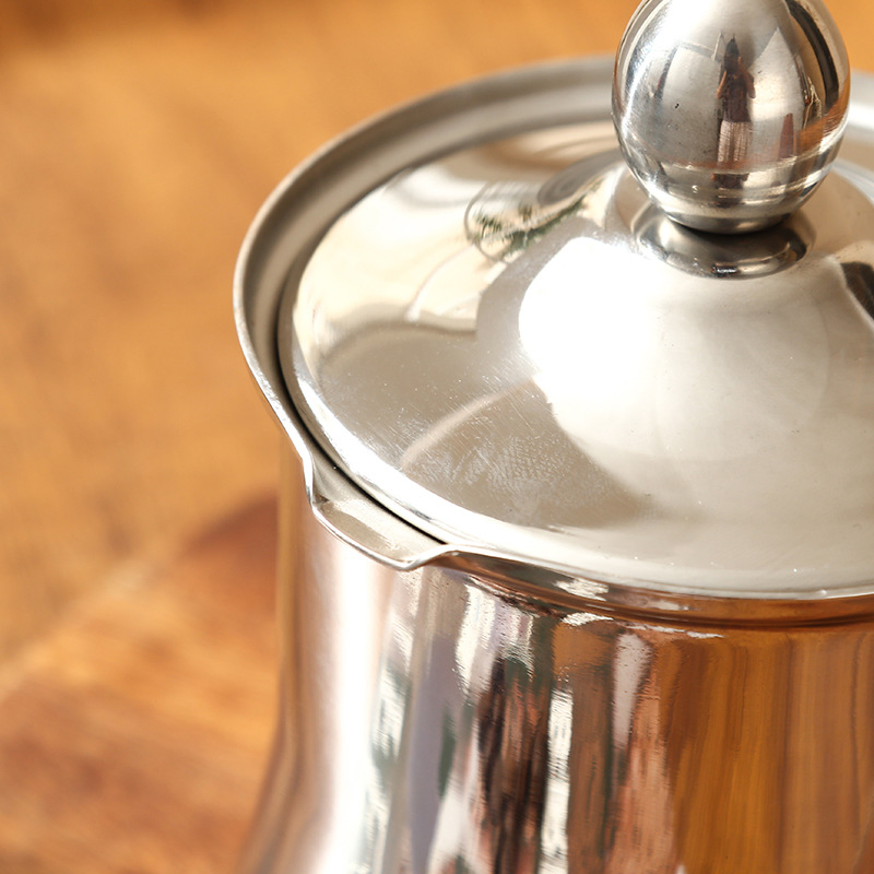 Good Quality Middle East Elegant Stainless Steel Turkish Coffee Pot for Home Daily Use