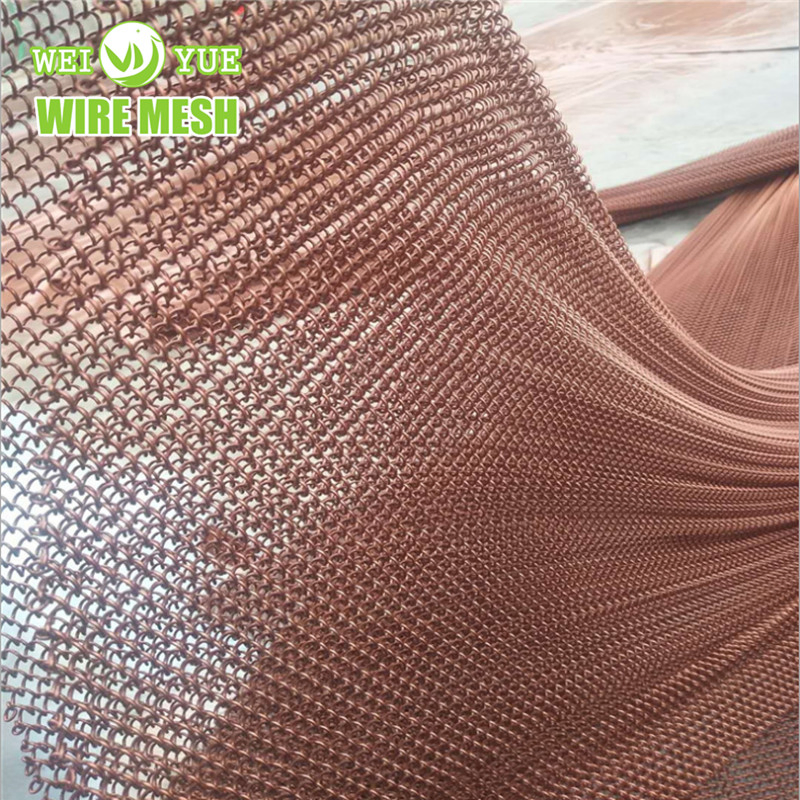 Customized Decorative Aluminum Metal Fireplace Screen Wire Mesh Shower Curtain