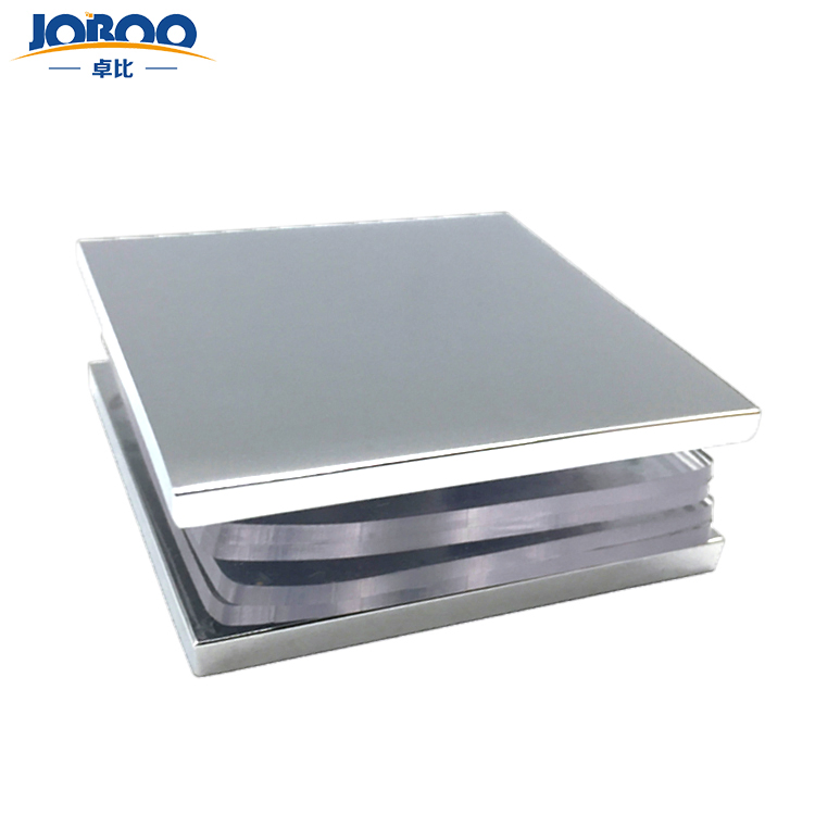 Square Wall Mount Clamp for Frameless Shower Enclosures