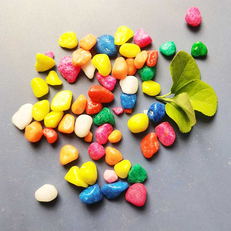 Premium Quality Mix Colour Dyed Marbles Aquarium Gravel Pebbles Stone