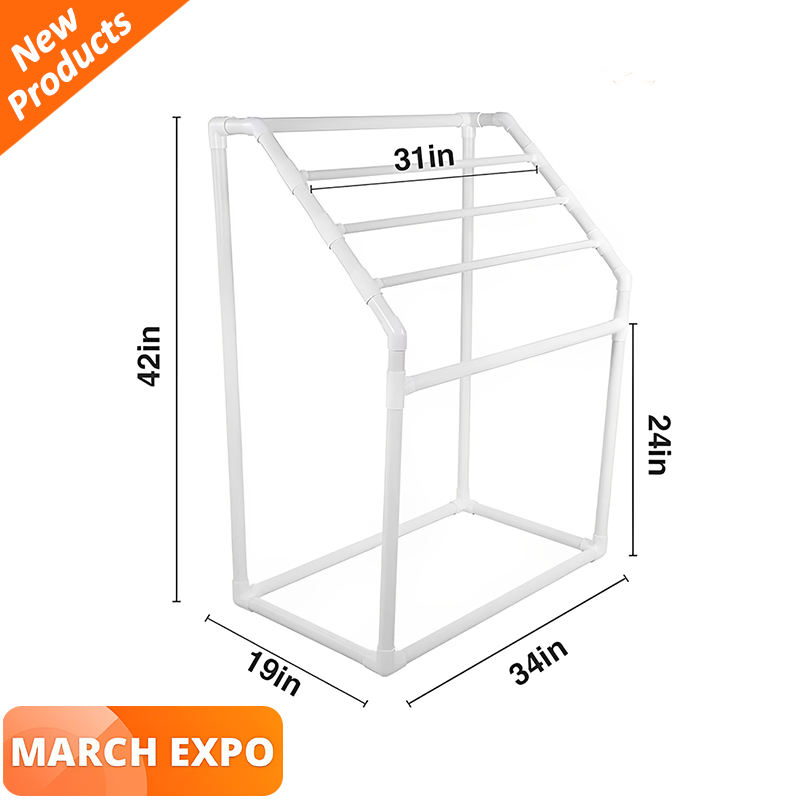 Space-Saving Clothes Drying Rack for Towels and Garments