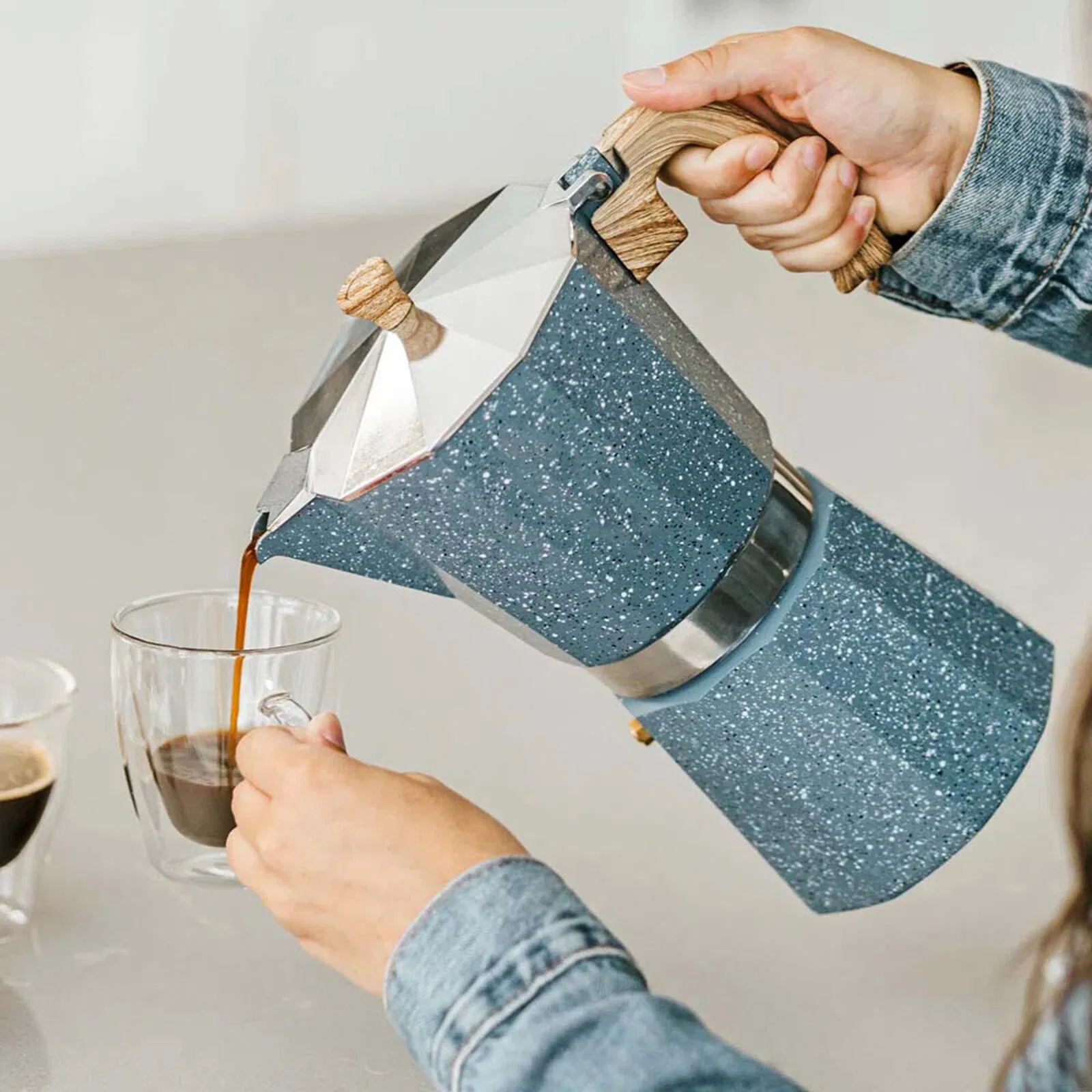 Stovetop Espresso Maker Aluminium Cafetera Moka Pots