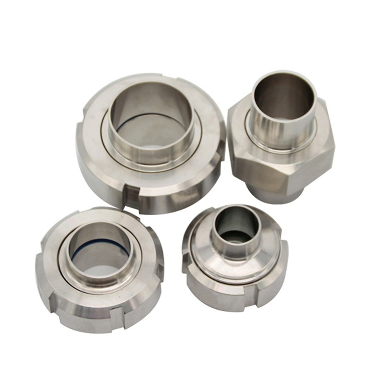 China Hygienic Pipe Fittings Stainless Steel 304 316L Union Set with Long Liner