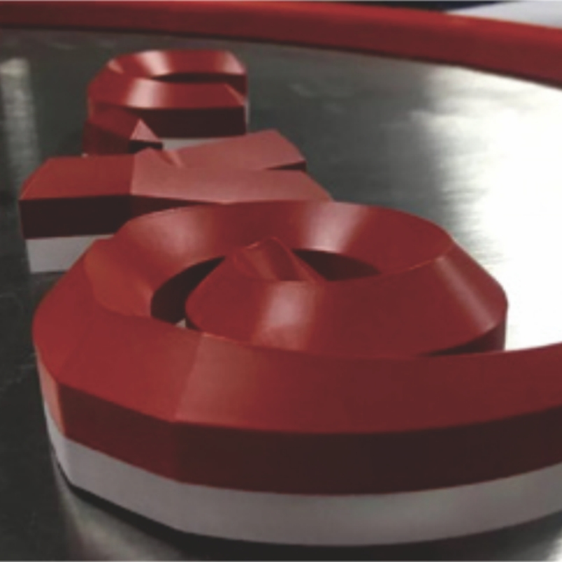Tst Long-Lasting Laser-Cut Front-Lit Sign for Sophisticated Retail Ambiance