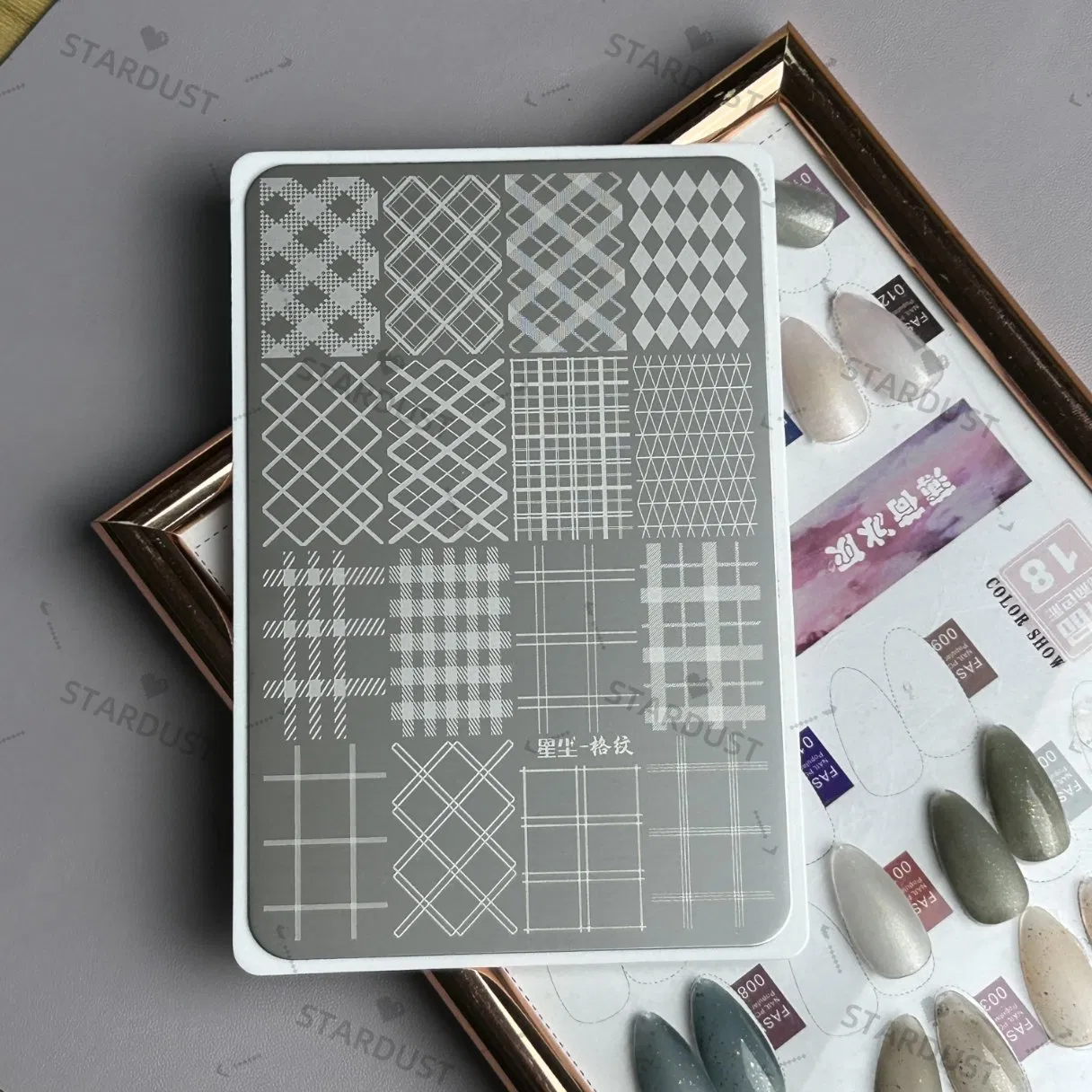 Fashionable Custom Metal Nail Art Stamping Plates