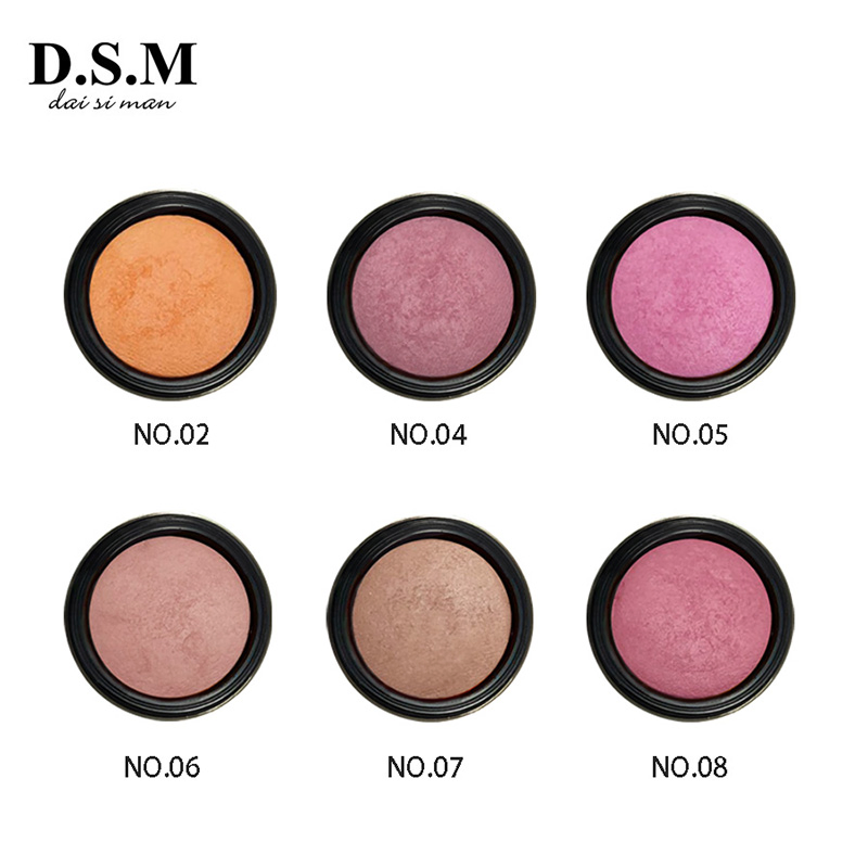 Dsm Skin Fitting Cheek Blusher Powder Soft Colorful Mineral Blush