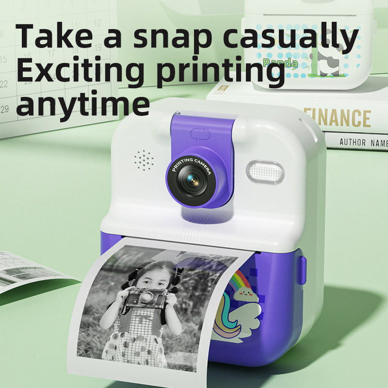 Детская камера P02 с мгновенной печатью, 2.4 дюйма