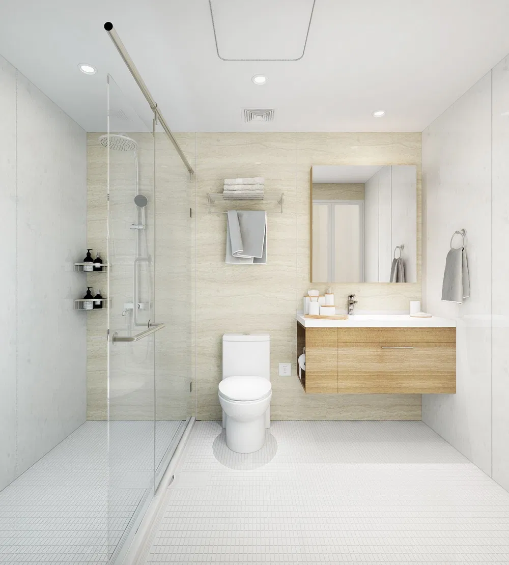 Factory Wholesale SMC FRP Shower Enclosure House Prefabricated Modular Portable Bathroom