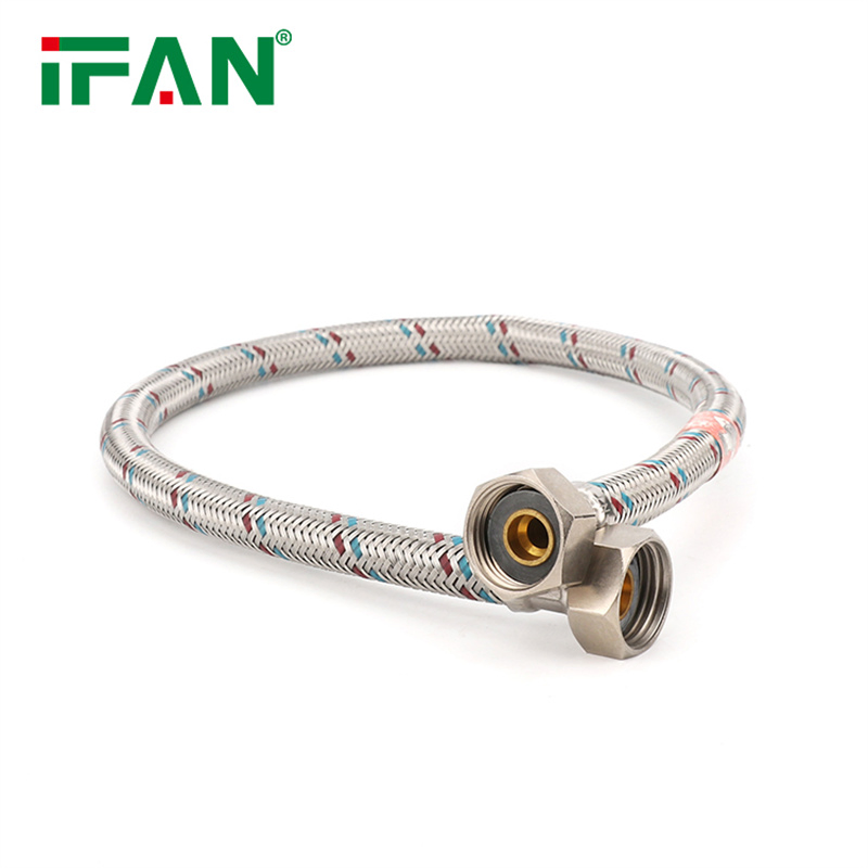 Ifan Wholesale Plumbing Hose Silver Cover Aluminum Stainless Steel Braided Hose