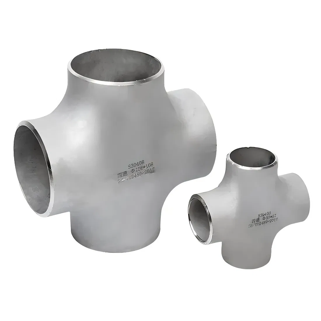 Premium 4-Way Aluminium Pipe Fitting for Butt Welding