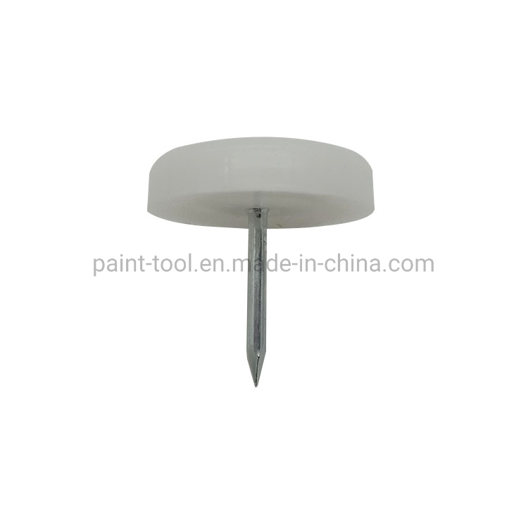 14mm Plastic Nail Furniture Glide Silicone Flat Rubber Desk Foot Pad