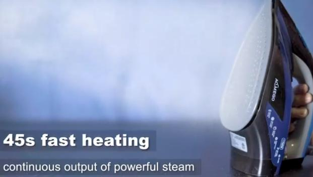 CE CB ETL EMC RoHS Approved Middle Size Full Function Steam Iron Garment Dry Iron Safe Auto Shut-off