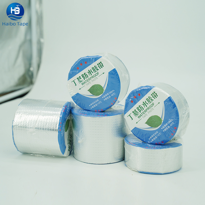 Customization Roof Balcony Toilet Rubber Waterproof Aluminum Foil Butyl Sealing Repair Tape Water Leak Tape