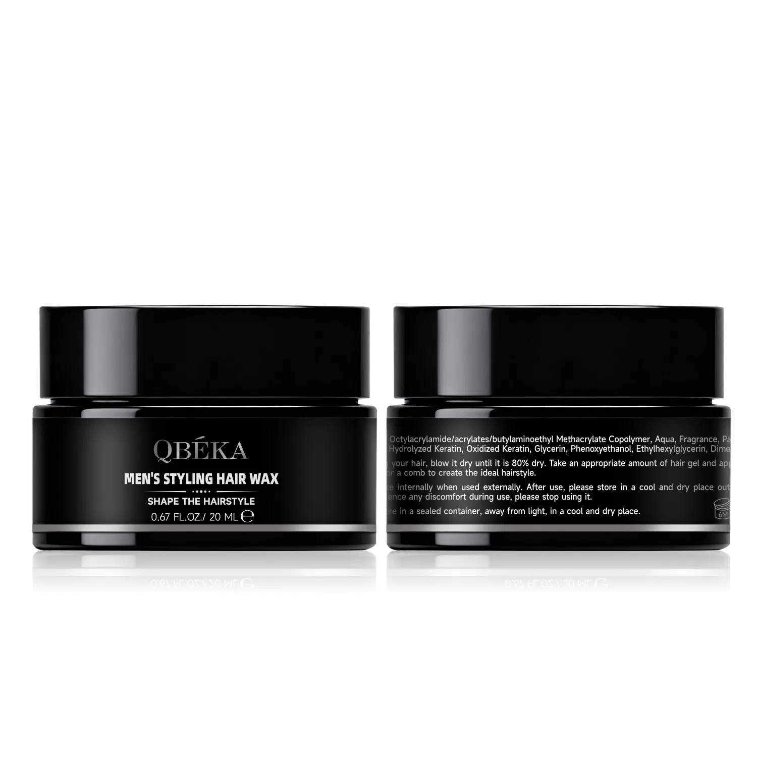 Men's Hair Wax- Strong Hold & Matte Finish, Non-Sticky, Humidity-Resistant Styling Product