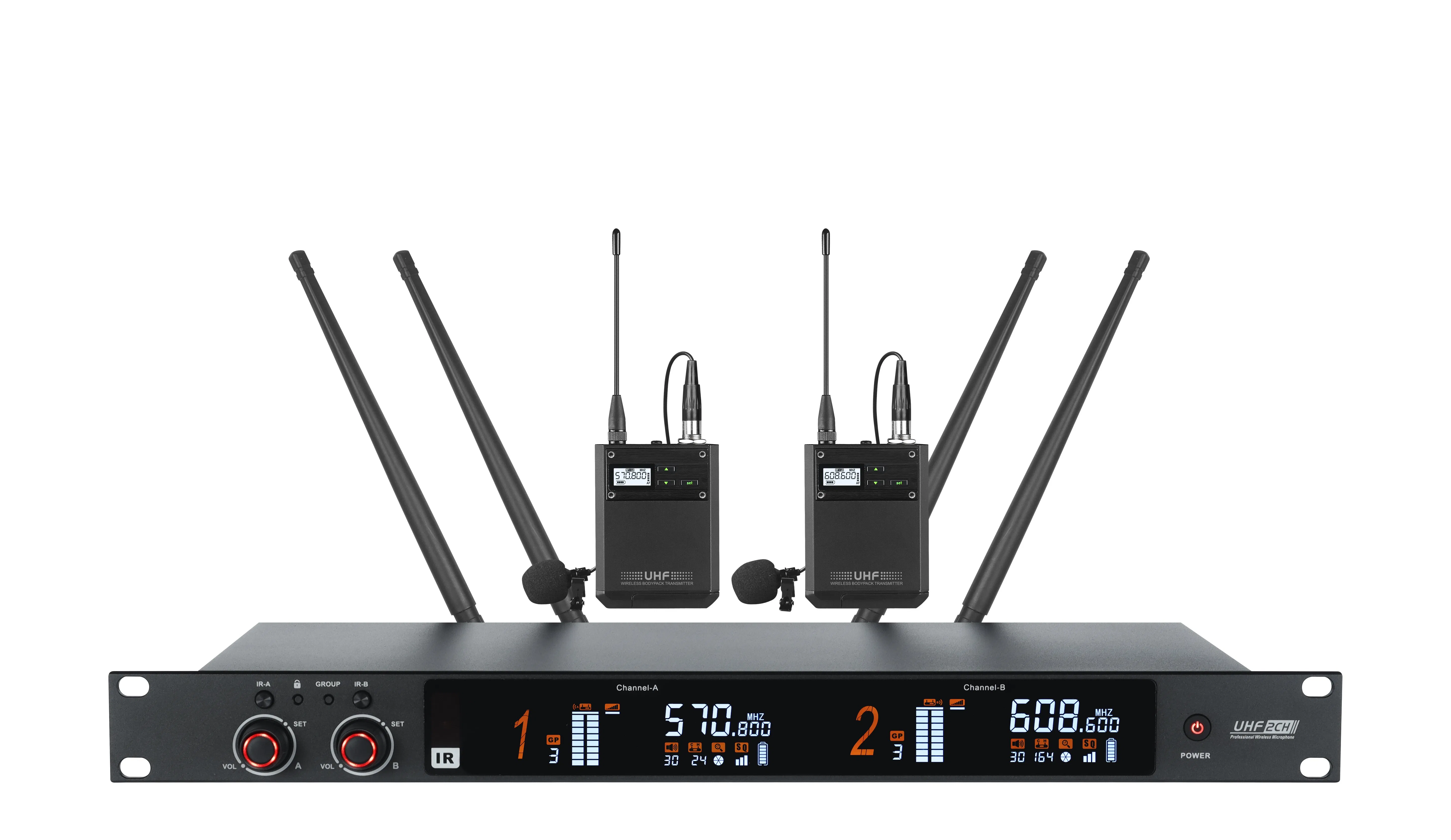 Беспроводной микрофон HT-500, 500 МГц, True Diversity