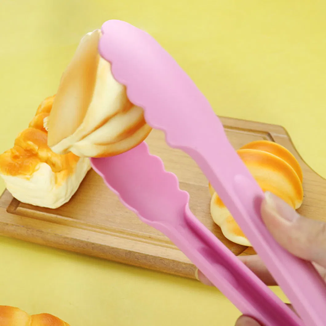 Heat Resistant Durable Food Tong Ice Salad BBQ Tong Kitchen Gadgets BPA Free Plastic Food Tongs