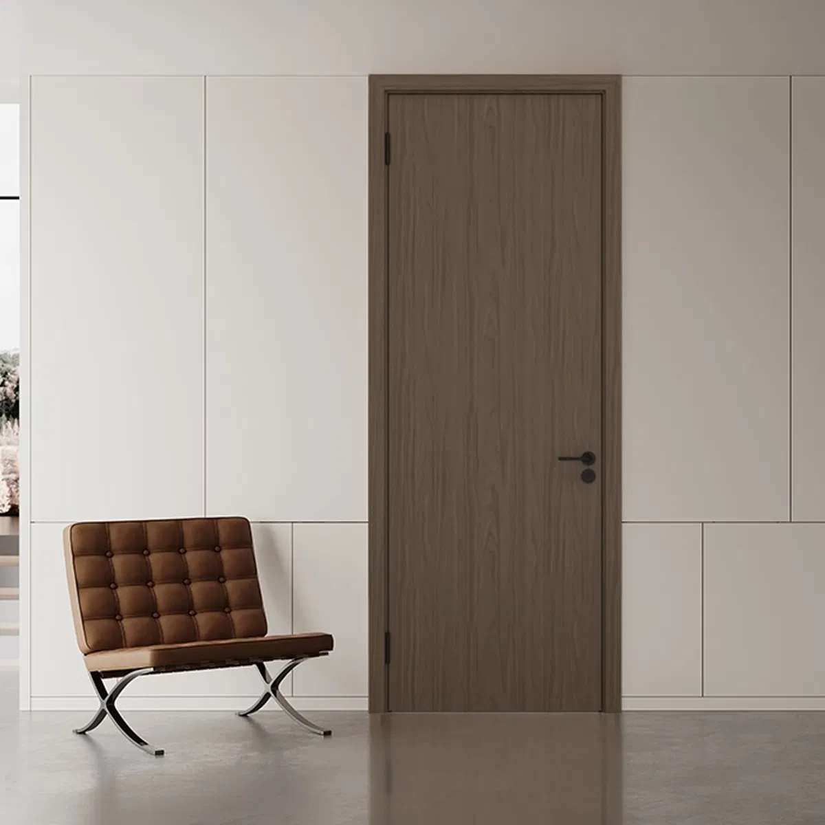 Modern Wooden Interior Door High Quality PVC Wooden Solid Wood Door Customized Interior Timber Wooden Doors