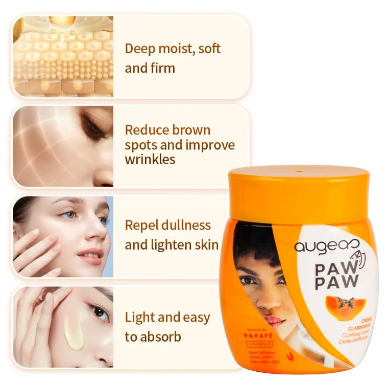 Online Wholesale and Retail High Quality Paw Paw Lotion Set Whitening Cream Crema Curpo Best Moisturizing Whitening Papaya Face Cream & Lotion