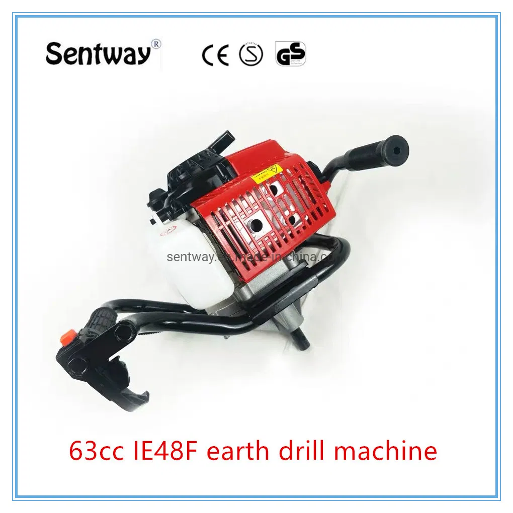 Gasoline One Man Working 63cc Earth Auger with 150mm Bit Ce Approved
