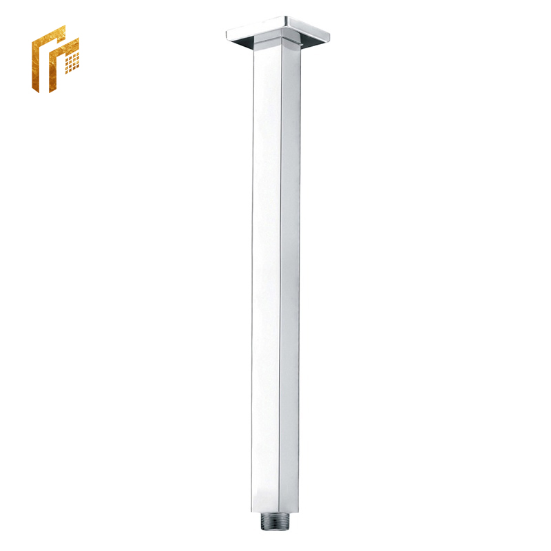 Bathroom SUS304 Satinless Steel 304 Ceiling Mounted Square Shower Arm Pipe for Shower Head