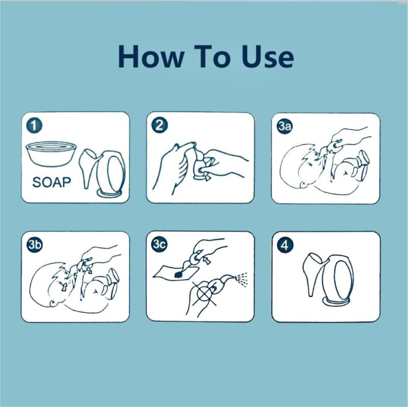 New Style Supplier Natural Silicone Soft Material Baby Nose Cleaner Aspirator Nasal