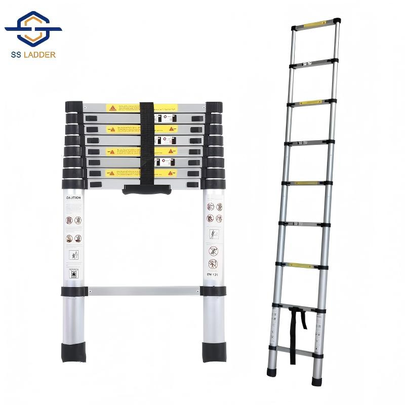 China Manufacturer Hot Selling Portable Aluminium Loft Retractable Attic Ladder Telescopic Ladder for Household