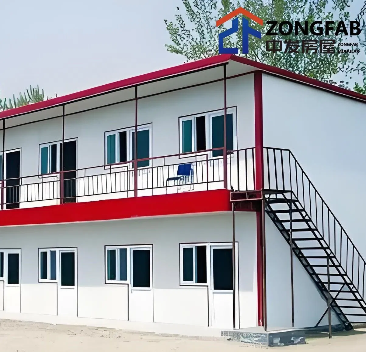 Long Service Detachable Movable Mobility Safe Strong Movable Prefabricated Sandwich Panel House