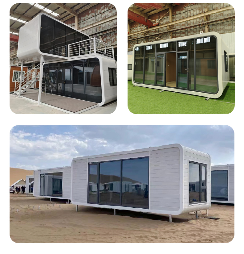 Prefab House Space Capsule Design Foldable Transportable Compact Living Space Small Family