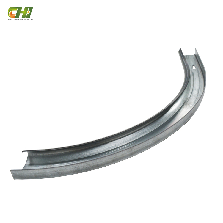 Garage Door Nylon Track Single 16 X7 Sectional Steel Door Garage Curve Track Curved Rail Heavy Duty