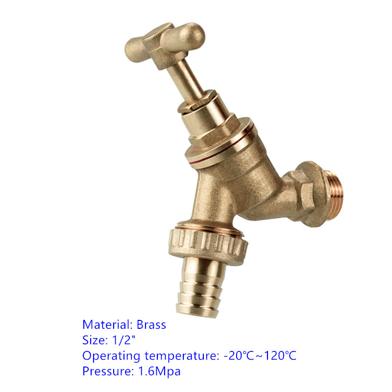 Brass Slowly Open Water Tap Faucet Used for Garden Hoses/Outdoor Antifreeze /Washing Machines/Sinks