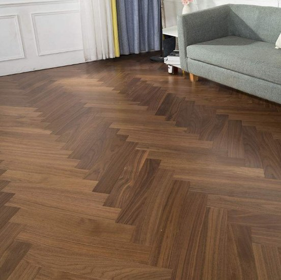 Fire Proof Flooring AC5 Waterproof Fish Bone Fashion Looknon-PVC Flooring Hybrid Mineral Board Mineral Flooring Mineral Core Flooring Antibacterial MGO Flooring