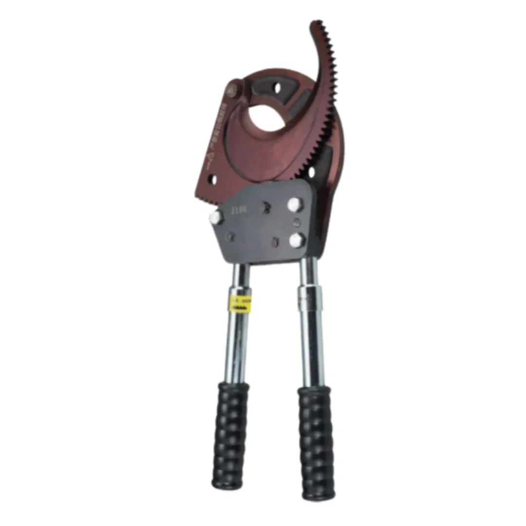 Industry Grade J100 Long Handle Cutting Tool Hydraulic Ratchet Cable Cutter