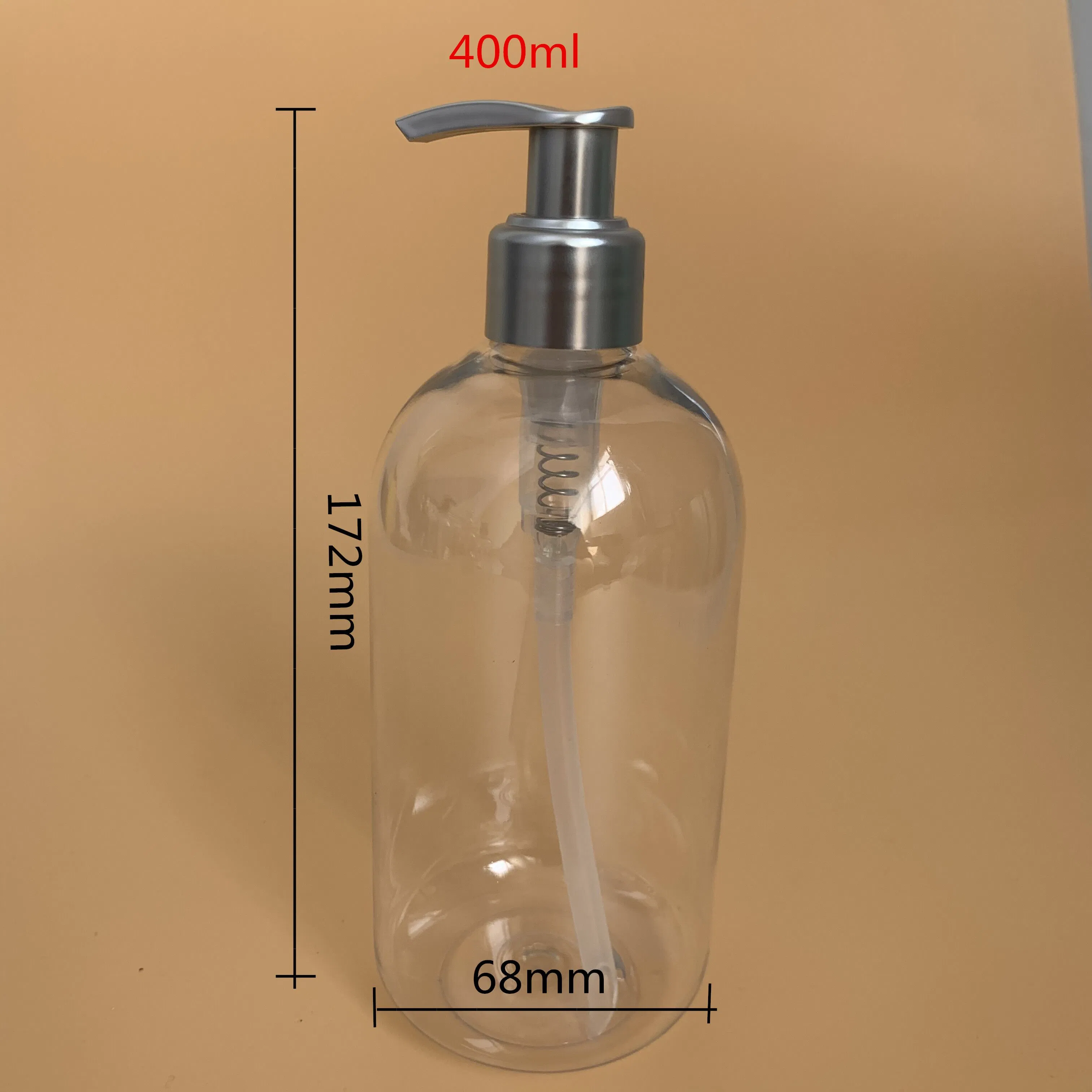 250ml, 300ml, 400ml, 500ml Wholesale Transparent Pet Press Foam Pump Bottle for 24/410 Hand Soap