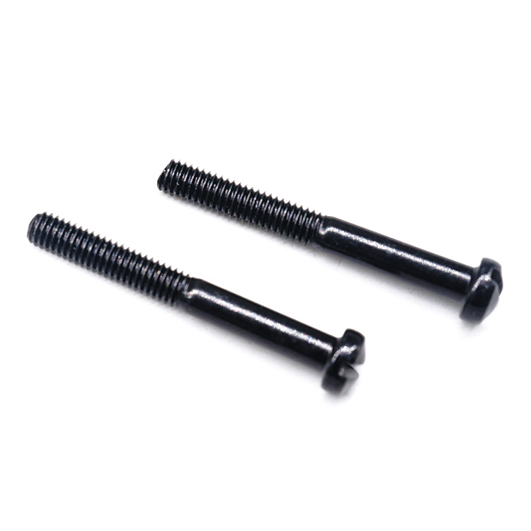 China Metal Manufacturer Custom Drywall Screw Fastener Stainless Steel CNC Parts Black Anodized Half Thread Screws for Baby Chairs