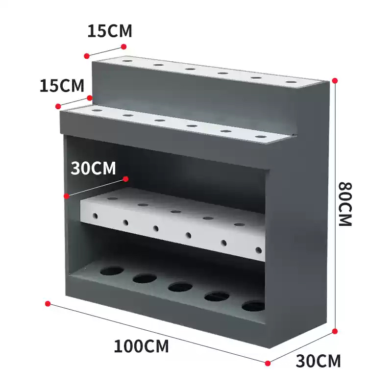 Factory Showroom Wood Slatwall Adjustable Kitchen and Bathroom Basin Tap Shop Rack Faucet Display Stand