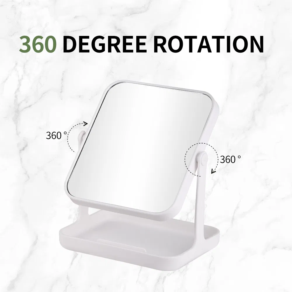 2022 New Arrivel Simple Design Makeup Mirror with Storage