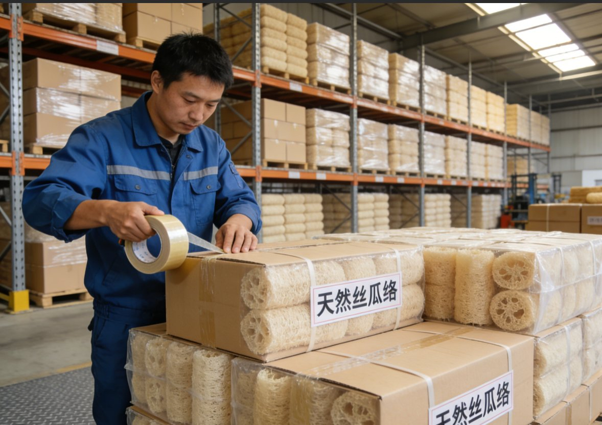 OEM/ODM Natural Loofah Bath Sponges Manufacturer Bulk Supply for Cosmetic & Household Cleaning Brands