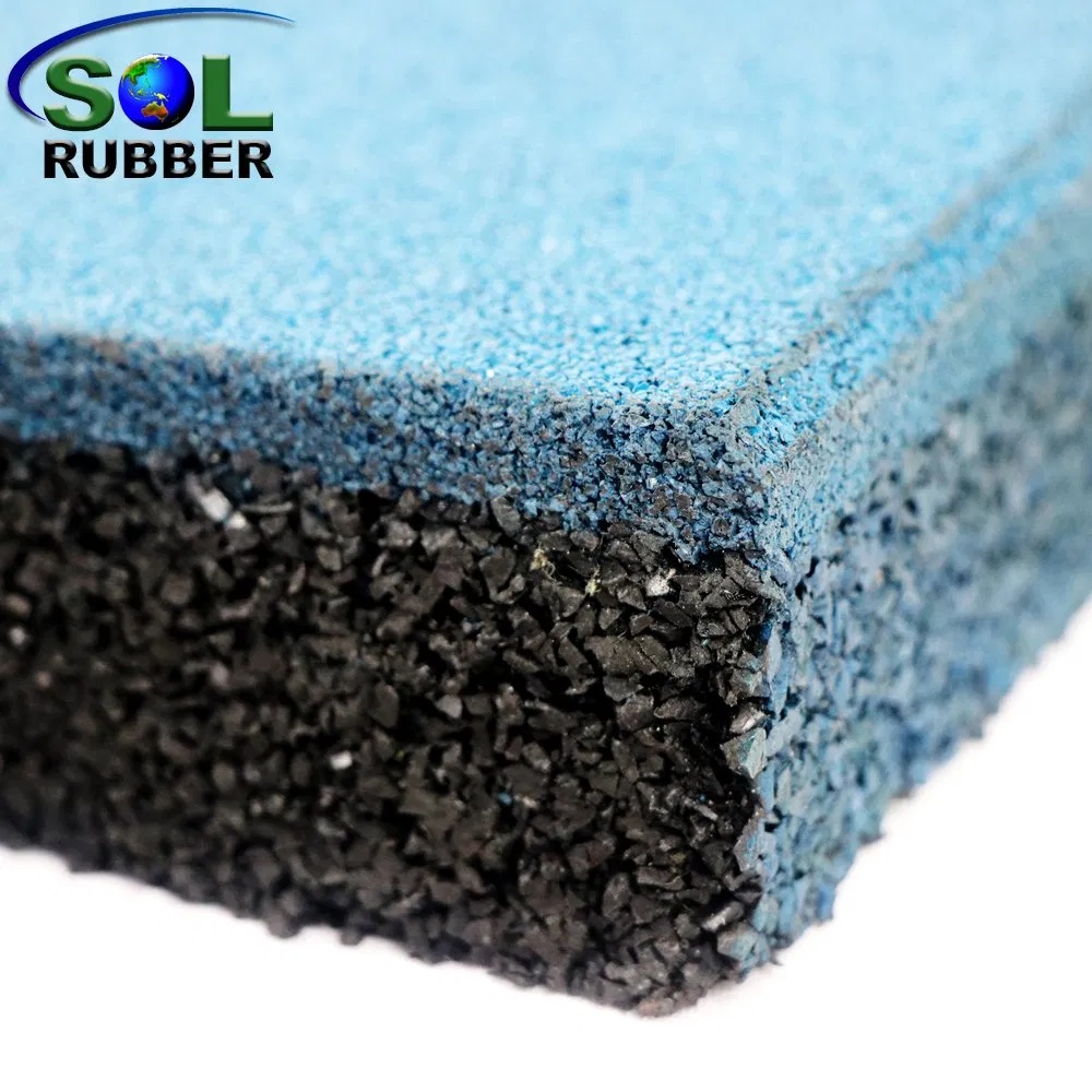 45mm Shock-Absorbing Rubber Tiles for Playgrounds