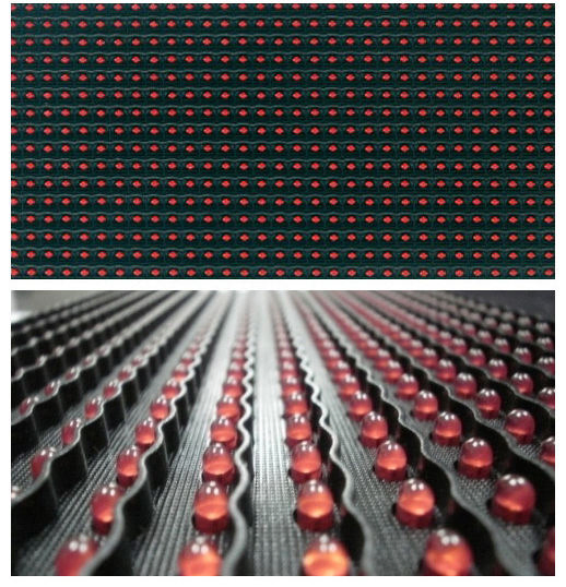 Semi-Outdoor Welcome Display P10 LED Module Red/White/Bule/Yellow Single Color DIP P10 LED Display Module