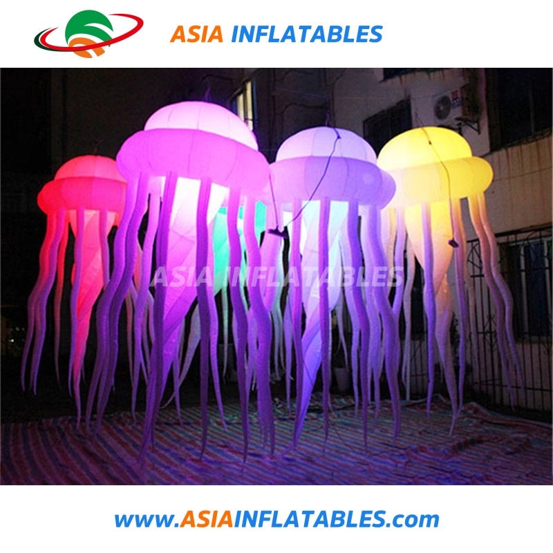 Party Decoration Inflatable Jellyfish with LED Lights for Sale