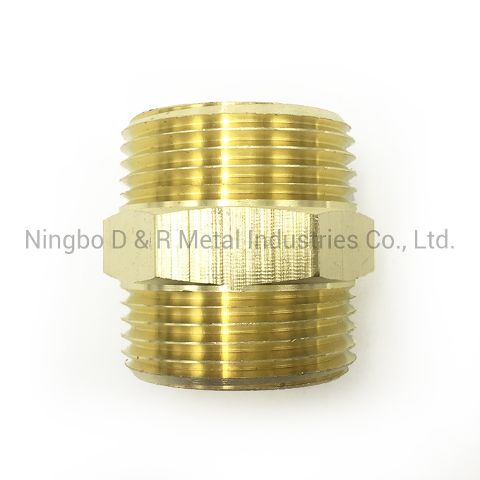 Brass Male Female Thread Equal Reducing Nipple for Water Pipeline