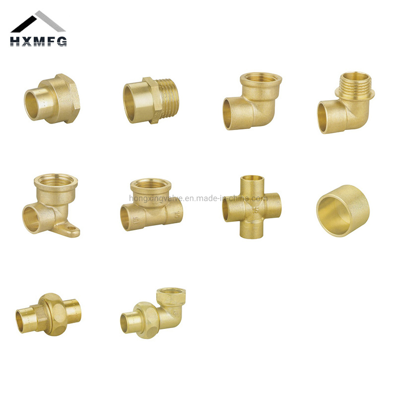 Brass Made Compression Thread Soldering Cap for Copper Tube