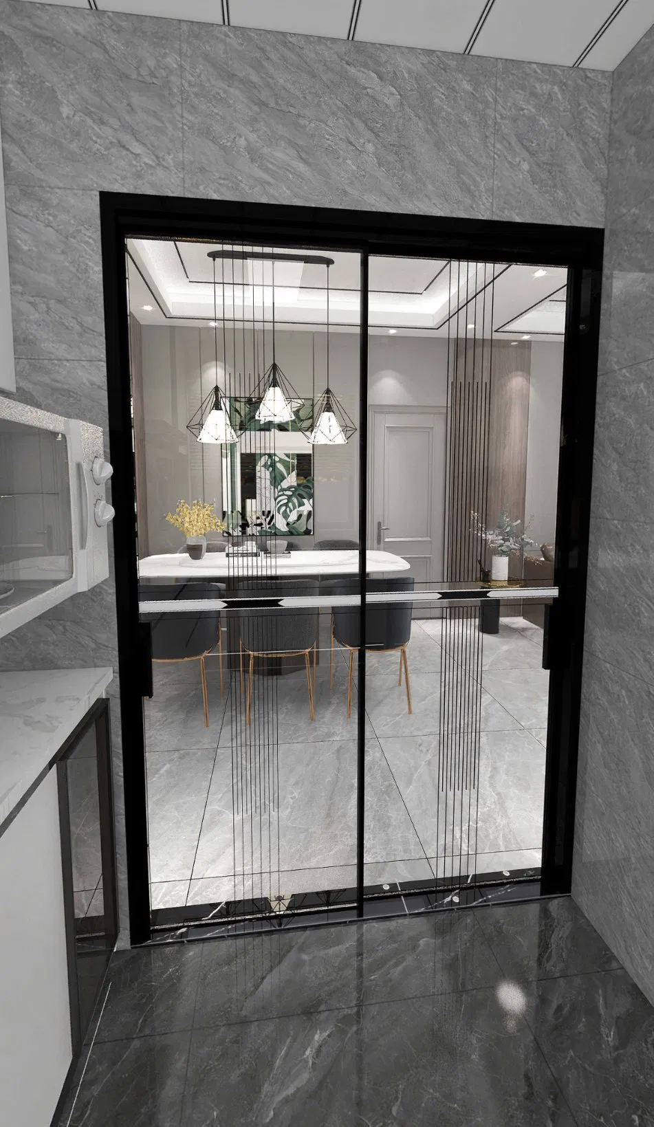 Classic Tiles with Delicate Textures Create a Comfortable and Elegant Space
