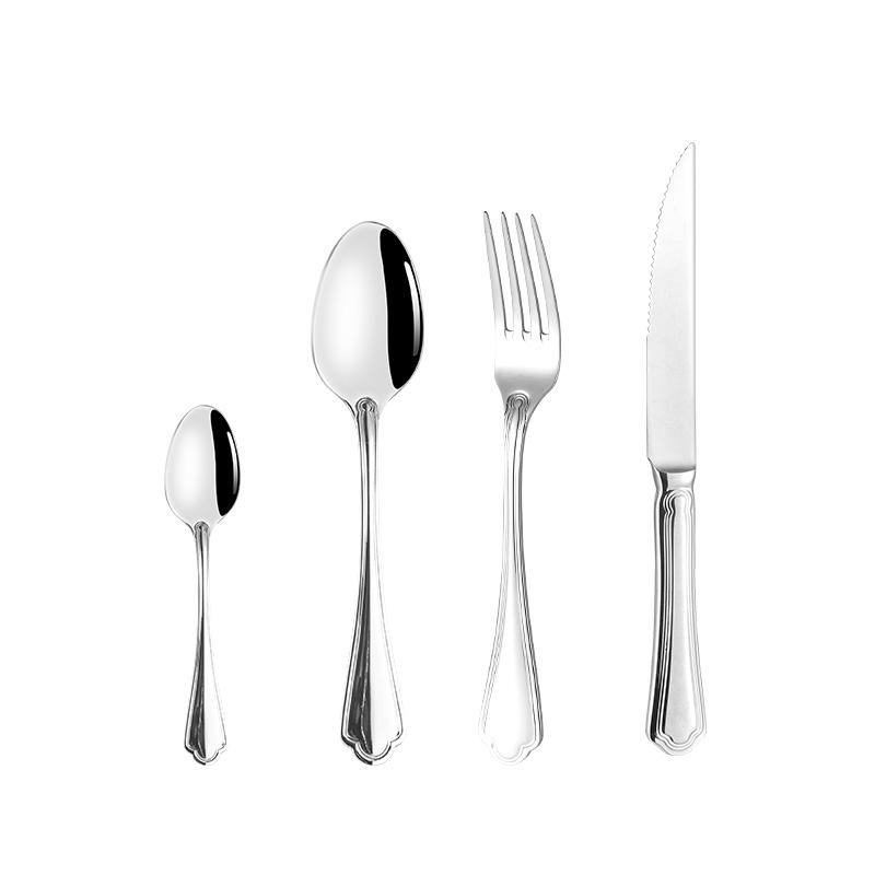 Home Kitchen Restaurant Hotel Stainless Steel Flatware Cutlery Set for Camping Spoon Fork Dinner Knife