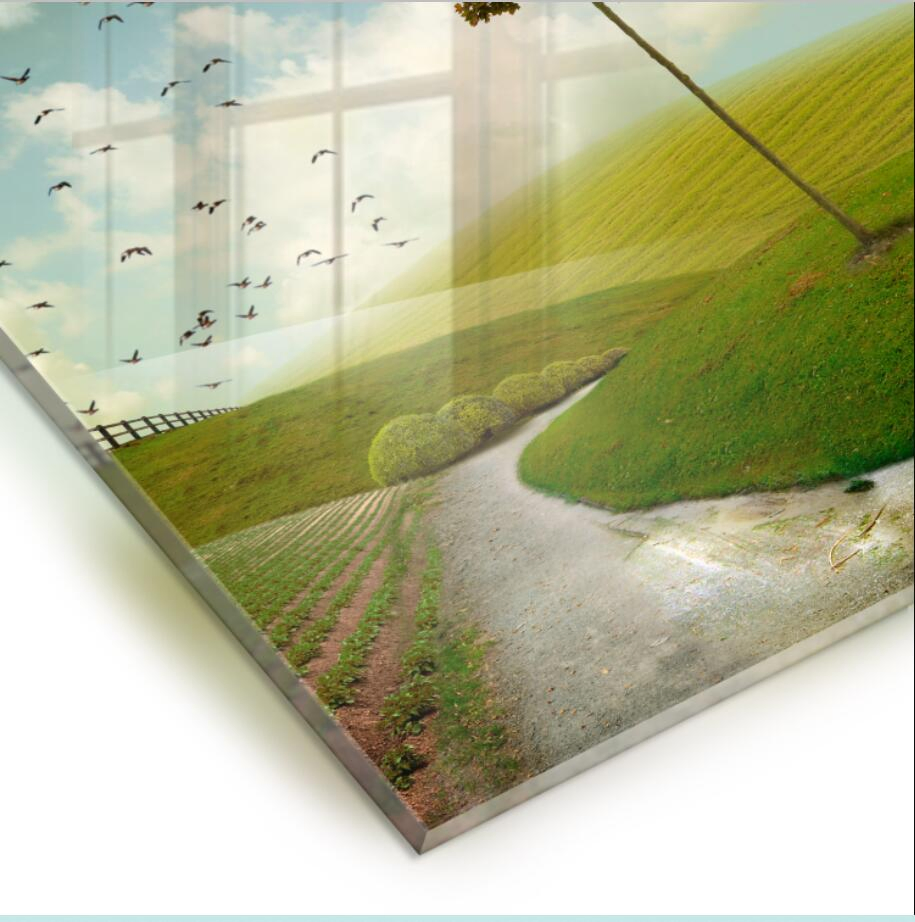 Tempered/Toughened Silk-Screen Printing Glass Enameled Glass Ceramic Frit Backsplash Glass